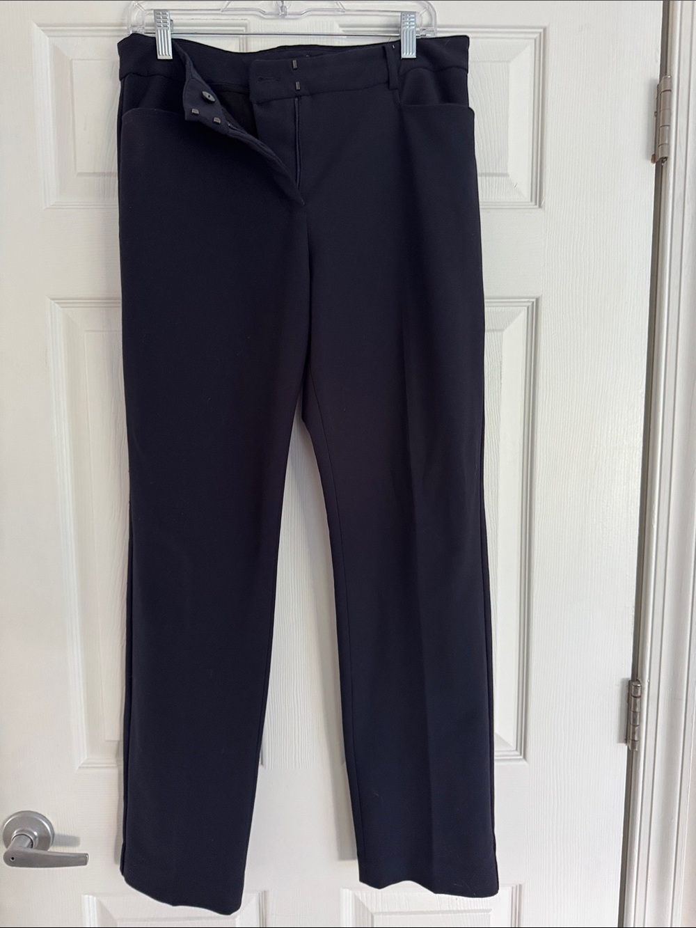 Women’s Navy Supersoft Twill Slim High Risk Work trouser - Express